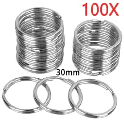 30mm/25mm/20mm Metal Key Rings Keychain Sets Keyfob Anti-rust KeyRings Key Chains Car Key Pendant Split