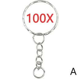 30mm/25mm/20mm Metal Key Rings Keychain Sets Keyfob Anti-rust KeyRings Key Chains Car Key Pendant Split