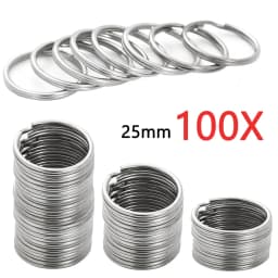 30mm/25mm/20mm Metal Key Rings Keychain Sets Keyfob Anti-rust KeyRings Key Chains Car Key Pendant Split
