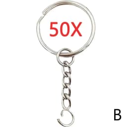 30mm/25mm/20mm Metal Key Rings Keychain Sets Keyfob Anti-rust KeyRings Key Chains Car Key Pendant Split