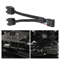 Motherboard USB 2.0 9pin Header 1 to 2 Extension Hub Splitter Adapter Converter
