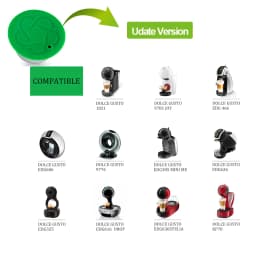 Reusable Coffee Capsule for Nescafe Dolce Gusto Genius S Plus Stainless Steel Refillable Coffee Pod Filters