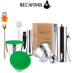 Reusable Coffee Capsule for Nescafe Dolce Gusto Genius S Plus Stainless Steel Refillable Coffee Pod Filters