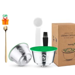 Reusable Coffee Capsule for Nescafe Dolce Gusto Genius S Plus Stainless Steel Refillable Coffee Pod Filters