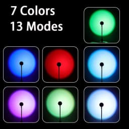 USB LED Sunset Lamp Ambient light Projector Photography Wall Atmosphere Neon Lights for Party Bedroom Living Room Decoration