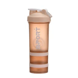 500ML 3-layer Sports Water Bottle Protein Shaker Outdoor Travel Portable Leakproof Drinkware Plastic My Drink Bottle BPA Free