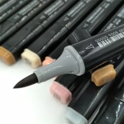 Finecolour 8 Colors Double-headed Soft Brush Professional Sketch Alcohol Based Ink Gray Series Art Markers EF102