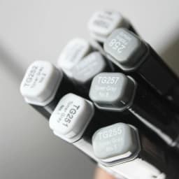 Finecolour 8 Colors Double-headed Soft Brush Professional Sketch Alcohol Based Ink Gray Series Art Markers EF102