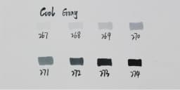 Finecolour 8 Colors Double-headed Soft Brush Professional Sketch Alcohol Based Ink Gray Series Art Markers EF102