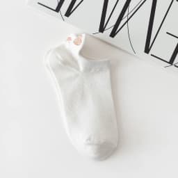 5 Pairs Cute White Socks Women Embroidered Short Ankle Socks Coffee Rabbit Bear Bowknot Love Heart Expression Cotton Boat Socks