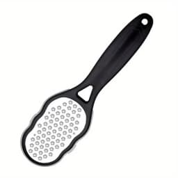 Stainless Steel Foot File - Anti-Splash Ergonomic File with Coarse/Fine Grit, Durable for Home Pedicure & Holiday Gift
