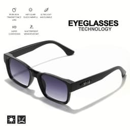 Retro Punk Fashion Sunglasses - Square Protective Frame, UV400 Unisex for Outdoor Adventures & Casual Style