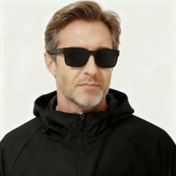 Retro Punk Fashion Sunglasses - Square Protective Frame, UV400 Unisex for Outdoor Adventures & Casual Style