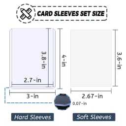 100-600pcs Card Sleeves Hard Soft Card Holder Covered With Protective Filmclear Trading Protectors For Football Sports Game Card