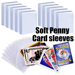 100-600pcs Card Sleeves Hard Soft Card Holder Covered With Protective Filmclear Trading Protectors For Football Sports Game Card