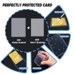 100-600pcs Card Sleeves Hard Soft Card Holder Covered With Protective Filmclear Trading Protectors For Football Sports Game Card
