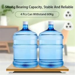 20pcs Heavy-Duty Mini Rolling Wheels with 360° Swivel Base Stainless Steel Bearings for Furniture Cabinets Storage Box Workshop