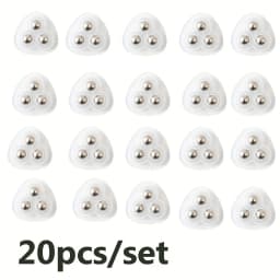 20pcs Heavy-Duty Mini Rolling Wheels with 360° Swivel Base Stainless Steel Bearings for Furniture Cabinets Storage Box Workshop