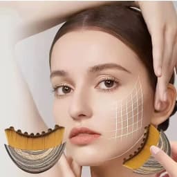1PC Lymphatic Drainage Brush for Face & Body, Ergonomic Massager Tool, Fits Skin Contours, Detox & Relaxation