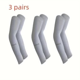 3 Pairs Breathable Sun Protection Sleeves UV Protective Arm Covers Uses for Sports Driving Outdoor Adventures Shield