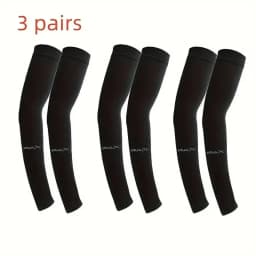 3 Pairs Breathable Sun Protection Sleeves UV Protective Arm Covers Uses for Sports Driving Outdoor Adventures Shield