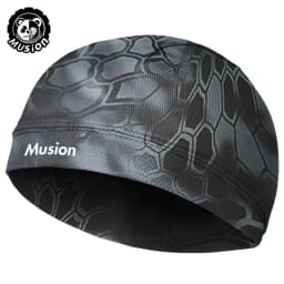 Musion Original Design Motorcycle Head Cover Helmet Cap Moisture Wicking Dry Fit Skull CapHelmet Inner Helmet for Cycling