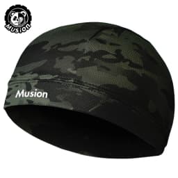 Musion Original Design Motorcycle Head Cover Helmet Cap Moisture Wicking Dry Fit Skull CapHelmet Inner Helmet for Cycling