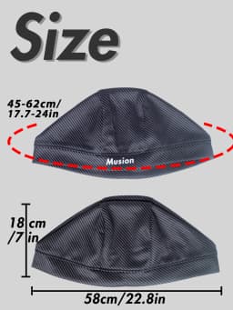Musion Original Design Motorcycle Head Cover Helmet Cap Moisture Wicking Dry Fit Skull CapHelmet Inner Helmet for Cycling