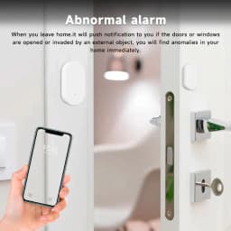 Tuya Zigbee Door Window Sensor, Smart Life Magnetic Contact Alarm, Works with Alexa Google Assistant, Support Z2M Zigbee2MQTT