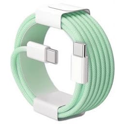 60W PD Nylon Braided USB-C to USB C Fast Charger Cable For iPhone 17 16 15 /Pro Max Compatibility Samsung Type C Fast Charging