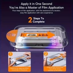 1-5PCS Easy Install HD Screen Protector For iPhone 18 Pro Max 17 15 16 13 11 14 16e 12 Mini XR X Xs 7 8 Plus Air Tempered Glass
