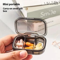 1/2/3Pcs Mini Medicine Pills Box Drug Storage Box Pills Dispenser Pill Organizer Tablet Pillbox Case Container Portable