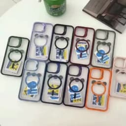 Luxury Magnetic Shockproof Phone Case For iPhone 15 14 13 12 16 17 Pro Max Plus Air 11 Funda Stand Glass Lens Protection Cover
