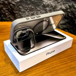 Luxury Magnetic Shockproof Phone Case For iPhone 15 14 13 12 16 17 Pro Max Plus Air 11 Funda Stand Glass Lens Protection Cover