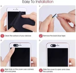 Plastic Camera Cover Shutter Magnet Slider Webcam Cover for IPad Tablet Web Laptop Pc Camera Mobile Phone Lenses Privacy Sticker
