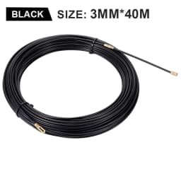 3mm 5M-40M Nylon Cable Puller Electrician Tape Conduit Ducting Wall Wire Threader Fish Guide Electrician Pushing Tape