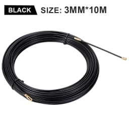 3mm 5M-40M Nylon Cable Puller Electrician Tape Conduit Ducting Wall Wire Threader Fish Guide Electrician Pushing Tape