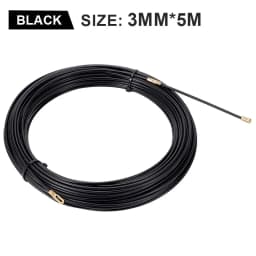 3mm 5M-40M Nylon Cable Puller Electrician Tape Conduit Ducting Wall Wire Threader Fish Guide Electrician Pushing Tape