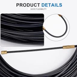 3mm 5M-40M Nylon Cable Puller Electrician Tape Conduit Ducting Wall Wire Threader Fish Guide Electrician Pushing Tape