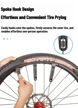 Brand 2 Pcs Road Bike MTB Bicycle Tire Pry Bar for All Sizes of Tires Very Hard and Reusable Ultralight Wheel Repair Tool