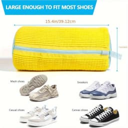 Durable Shoe Washing Machine Bag or brush for All Shoe Types,Ideal for Sneakers and Casual Shoes,Laundry Wash Bag