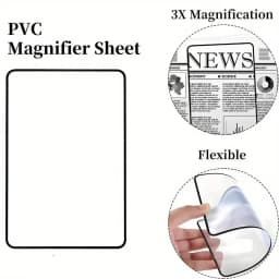 New Full Page Large Sheet Magnifier Magnifying Glass Reading Aid Glass Page Magnifying Lens Ultra-thin Reading Magnifier New