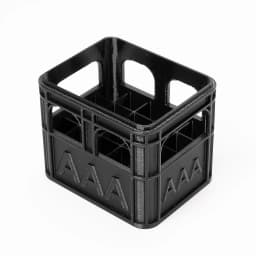 3D Printed Beer Crate Style Stackable Battery Storage Box, AA and AAA Sizes, 18650 21700 9V.
