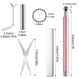 6pcs Cat Eye Nail Magnet Tool Set, French Tips Cat Eye Heart Magnets Nail Magnet Stick Cat Eye Gel Polish Magnets Tools Manicure