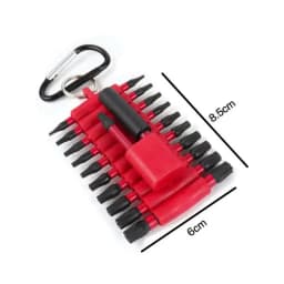 1/4Pcs 22 Holes Screwdriver Bit Holder Soft Rubber Organizer 1/4 Inch Hex Screwdriver Head Drill Bit Stand Case Power Tools