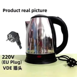 2L Food-grade Stainless Steel Electric Kettle Fast Boiling Hot Water Heater, Multi-purpose Teapot for Coffee, Beverage Daily Use