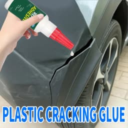 Heavy-Duty Car Bumper Plastic Adhesive - Structural Repair Adhesive for Cracks, Chips, and Impact Damage - No Welding Required, Suitable for Bumpers, Mirror Bases, Exterior Plastic Repair - Recommended by Auto Detailing Technicians, Quick Solution, Strong Adhesion, Specialized for DIY Repairs