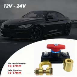 Car Battery Cut Off Switch Disconnect Automatic Circuit Breaker Anti-Leakage Switch Isolator For Cars Truck 12V/24V 
