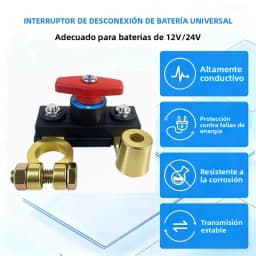 Car Battery Cut Off Switch Disconnect Automatic Circuit Breaker Anti-Leakage Switch Isolator For Cars Truck 12V/24V 