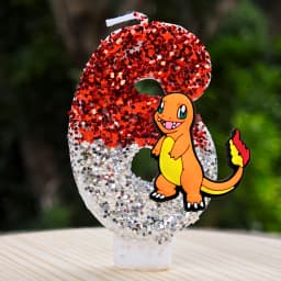 Pokemon Candle Number 0-9 Soccer Candle Pikachu Cake Decoration Boy Birthday Party for Kids Baby Shower Decor Gift